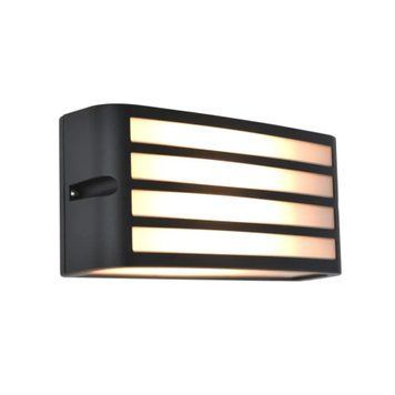 Світильник вуличний настінний LUTEC Zebra Wall 1 Light E27 Dark Grey Architectural 5203501118 фото