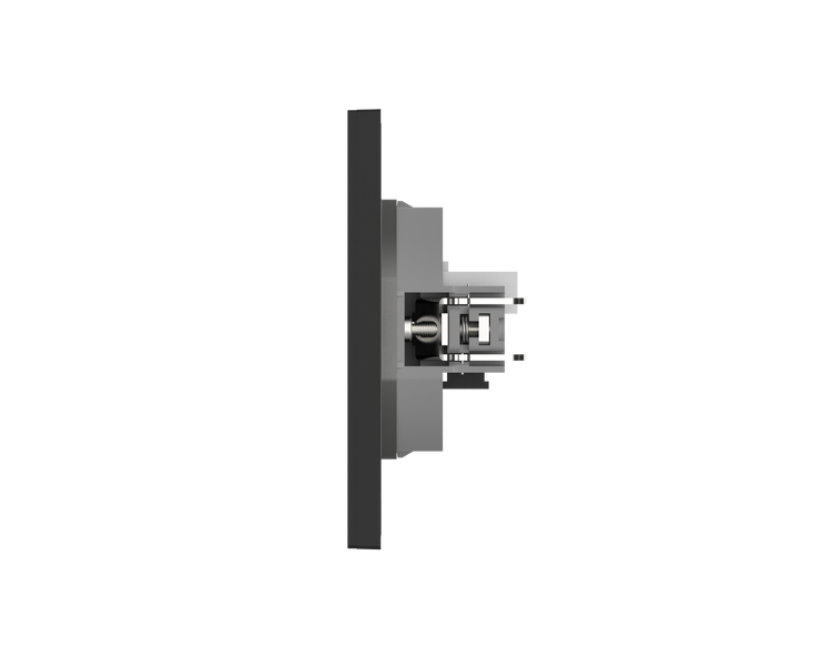 Розетка мережева 1*RJ45 (САТ.6) чорна L-TEC LT-F-61САТ6-B фото