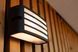 Світильник вуличний настінний LUTEC Zebra Wall 1 Light E27 Dark Grey Architectural 5203501118 фото 2