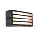 Світильник вуличний настінний LUTEC Zebra Wall 1 Light E27 Dark Grey Architectural 5203501118 фото 1