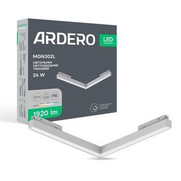 Світлодіодний магнітний трековий світильник Ardero MGN302L 24Вт 4000K білий A-80603 фото