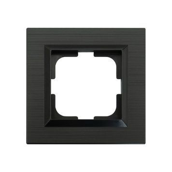 Рамка одинарна QUANTUM антрацит Ovivo Electric 405-350000-096 фото