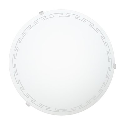 Светильник потолочный стеклянный круглый Декора 10070 Греция d250 1x60Вт белый 47032 фото