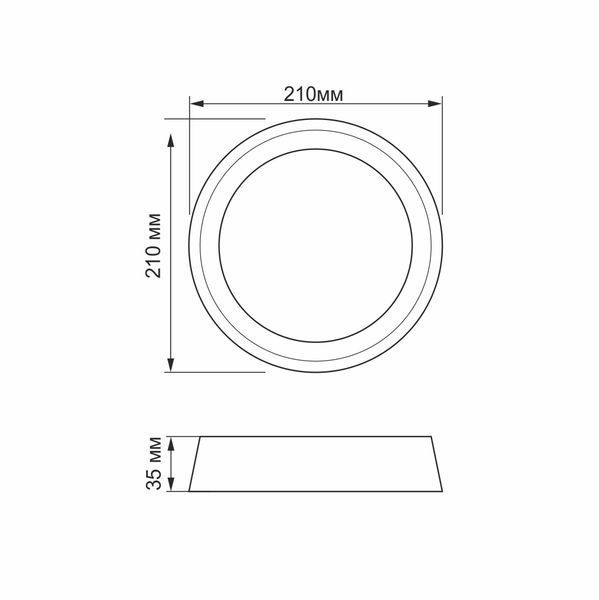 LED Светильник круглый накладной TITANUM 24W 5000K 27086 фото