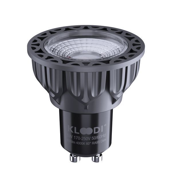 Лампа LED KLOODI KDGU10-QL 5WCOB 4K 60D BK DIM 450Lm KDGU10-QL 5WCOB 3K 60D BK DIM фото