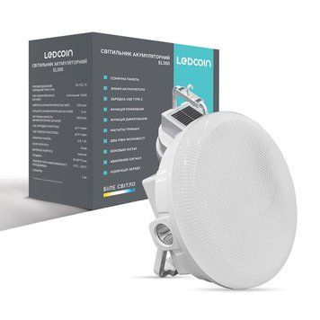 Акумуляторний світлодіодний світильник Ledcoin EL300 L-80464 фото