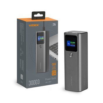 Повербанк 30000mAh VIDEX VPB-316 162W PD140W +Display 28608 фото