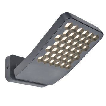 Светильник уличный настенный Lutec Atlantis Small Led Wall 1 Light Dark Grey 4000K Architectural 7801601118 фото