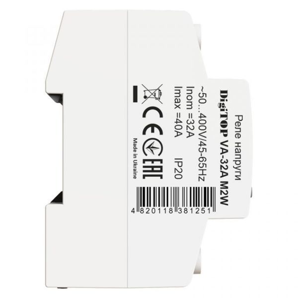 Реле напруги з контролем струму VA-32A M2W DigiTOP 4820118381251 фото