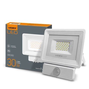 LED прожектор VIDEX Fe 30W 5000K Сенсорний 24635 фото