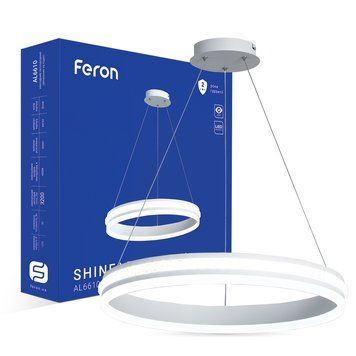 Світлодіодна люстра Feron AL6610 SHINE LEVITATION 50Вт 4000K білий F-40285 фото