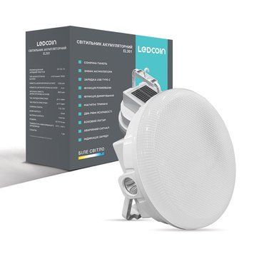 Акумуляторний світлодіодний світильник Ledcoin EL301 L-80465 фото