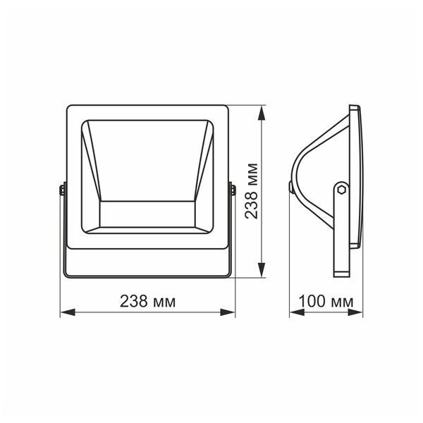 LED Смарт прожектор VIDEX 10W RGB Wi-fi 3000-6500 Белый 25537 фото