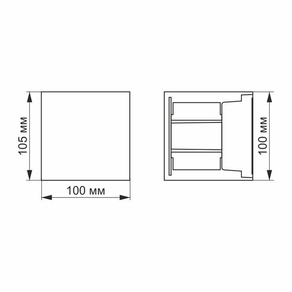 LED Світильник архітектурний AR04 IP54 VIDEX 6W 2700K 26540_V фото