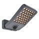 Світильник вуличний настінний з датчиком руху Lutec Atlantis Small Led Wall 1 Light Pir Dark Grey 3000K Security 7801607118 фото 1