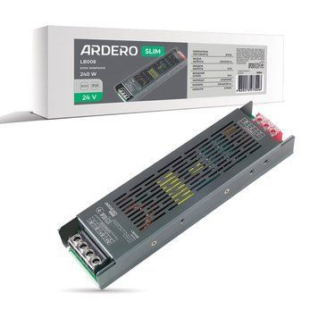 Блок живлення для LED стрічки Ardero LB008 24В 240Вт IP20 (80306) A-80306 фото