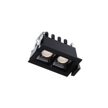 Світильник точковий врізний KLOODI KD-POINT 2X2 4W 3K BK KD-POINT 2X2 4W 3K BK фото
