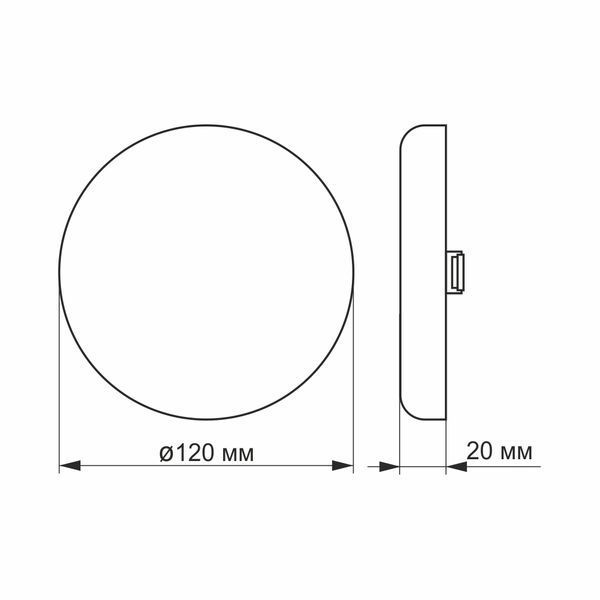 LED светильник безрамочный круглый VIDEX 15W 4100K 25139 фото