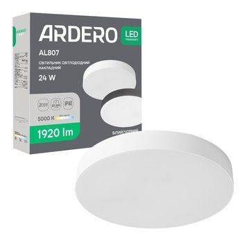 Світлодіодний накладний світильник Ardero AL807 24Вт 5000K білий A-80620 фото