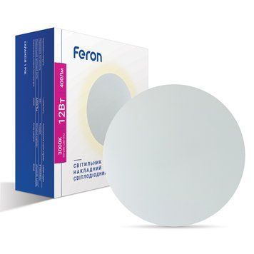 Світлодіодний накладний світильник Feron AL8100 12Вт 3000K білий F-40170 фото