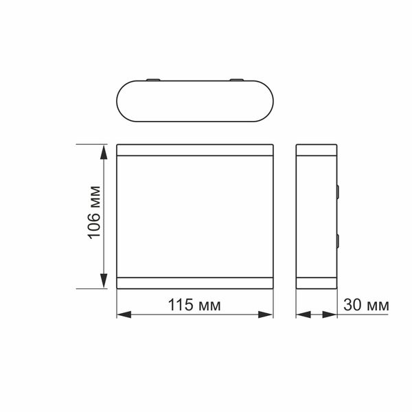 LED Світильник архітектурний AR06 IP54 VIDEX 6W 2700K чорний 26542_V фото