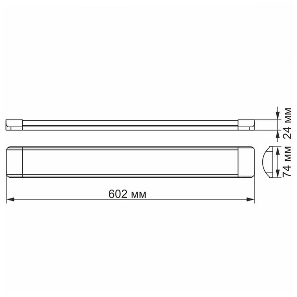 LED світильник лінійний VIDEX 18W 0,6М 5000K 24358_V фото