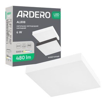 Світлодіодний накладний світильник Ardero AL808 6Вт 5000K білий A-80621 фото