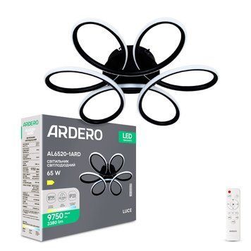 Світлодіодний накладний світильник Ardero AL6520-1ARD LUCE 65Вт чорний A-80492 фото