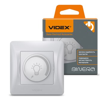 Димер LED 200Вт срібний шовк VIDEX BINERA VF-BNDML200-SS фото