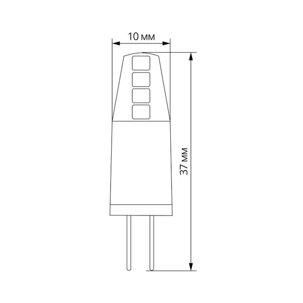 LED лампа VIDEX G4e 12V 2W G4 4100K 25754_V фото