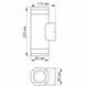 LED Світильник архітектурний AR072G IP54 VIDEX GU10x2 26556 фото 4