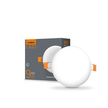 LED світильник безрамковий круглий VIDEX 9W 4100K 25138 фото