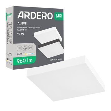 Світлодіодний накладний світильник Ardero AL808 12Вт 5000K білий A-80622 фото