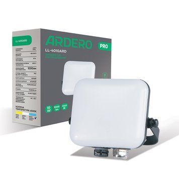Світлодіодний прожектор Ardero LL-4010ARD PRO 10Вт 6500K чорний A-80224 фото