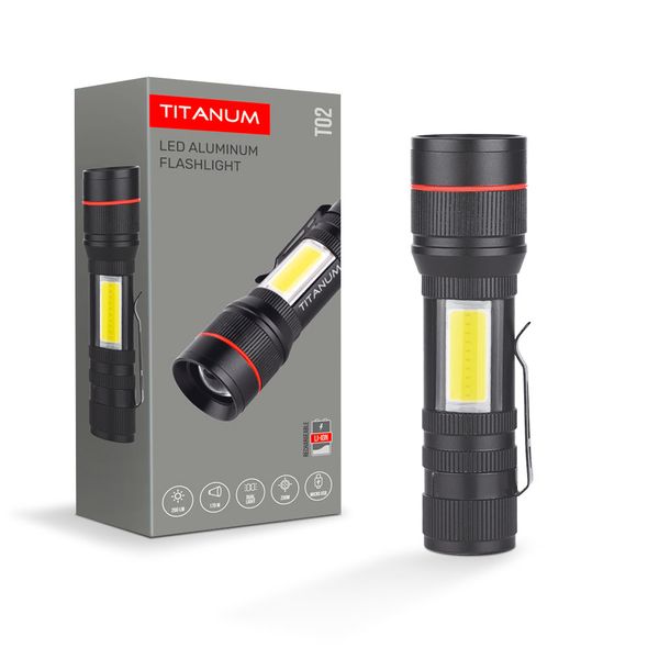 Портативный светодиодный фонарик TITANUM TLF-T02 200Lm 6500K 27317_T фото