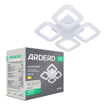 Світлодіодний накладний світильник Ardero AL6550ARD MATEO 40Вт 5000K білий A-80498 фото