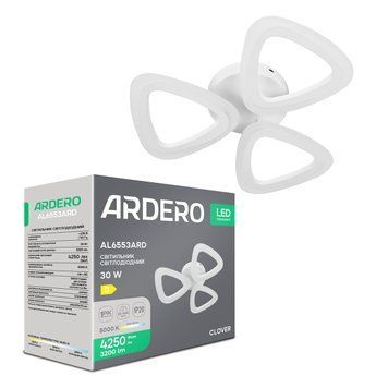Світлодіодний накладний світильник Ardero AL6553ARD CLOVER 30Вт 5000K білий A-80499 фото