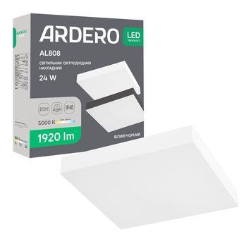 Світлодіодний накладний світильник Ardero AL808 24Вт 5000K білий A-80624 фото