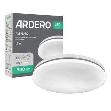 Світлодіодний накладний світильник Ardero AL575ARD SILVER 12Вт 5000K A-80693 фото