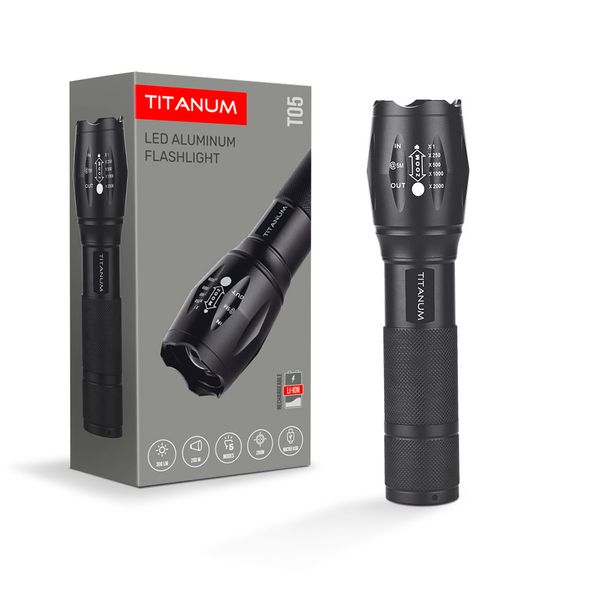 Портативный светодиодный фонарик TITANUM TLF-T05 300Lm 6500K 27320_T фото