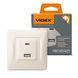 Розетка USB-A+USB-C PD20W кремовая VIDEX BINERA 28201 фото 1