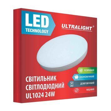 Светильник светодиодный потолочный "таблетка" Ultralight UL 1024 24Вт 49419 фото