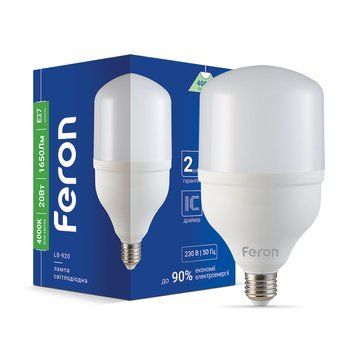 Світлодіодна лампа Feron LB-920 20Вт E27 4000K F-01875 фото