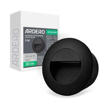 Архітектурний світлодіодний накладний світильник Ardero DH1020ARD LEVEL 3Вт 3000K чорний A-80677 фото