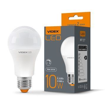 LED лампа VIDEX A60eD 10W E27 4100K дімерна 24555 фото