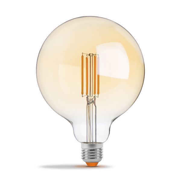 LED лампа VIDEX Filament G125FAD 7W E27 2200K дімерна бронза 24561 фото