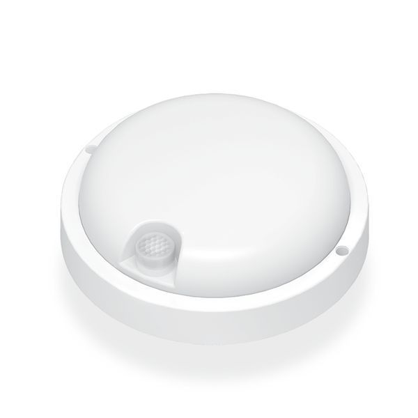 LED світильник з датчиком ІК IP54 круглий VIDEX 12W 5000K сенсорний білий 26446 фото