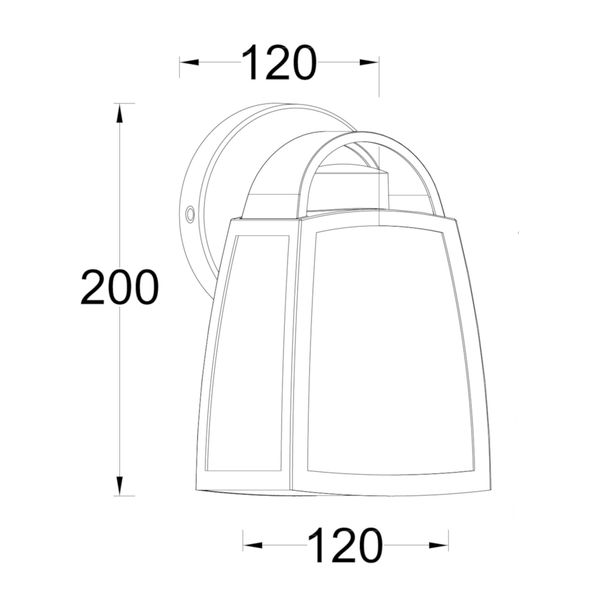 Світильник вуличний настінний LUTEC Kelsey 5273701012 E27 Classic Е27 51056 фото