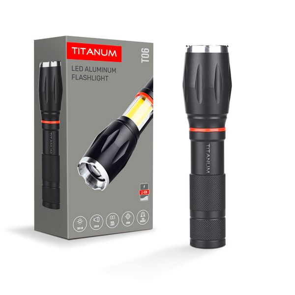 Портативный светодиодный фонарик TITANUM TLF-T06 300Lm 6500K 27321_T фото