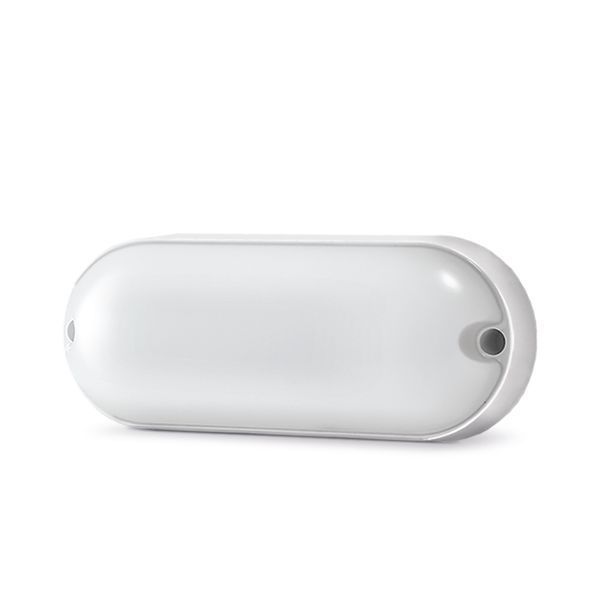 LED світильник IP65 овальний VIDEX 7W 5000K білий 24256 фото